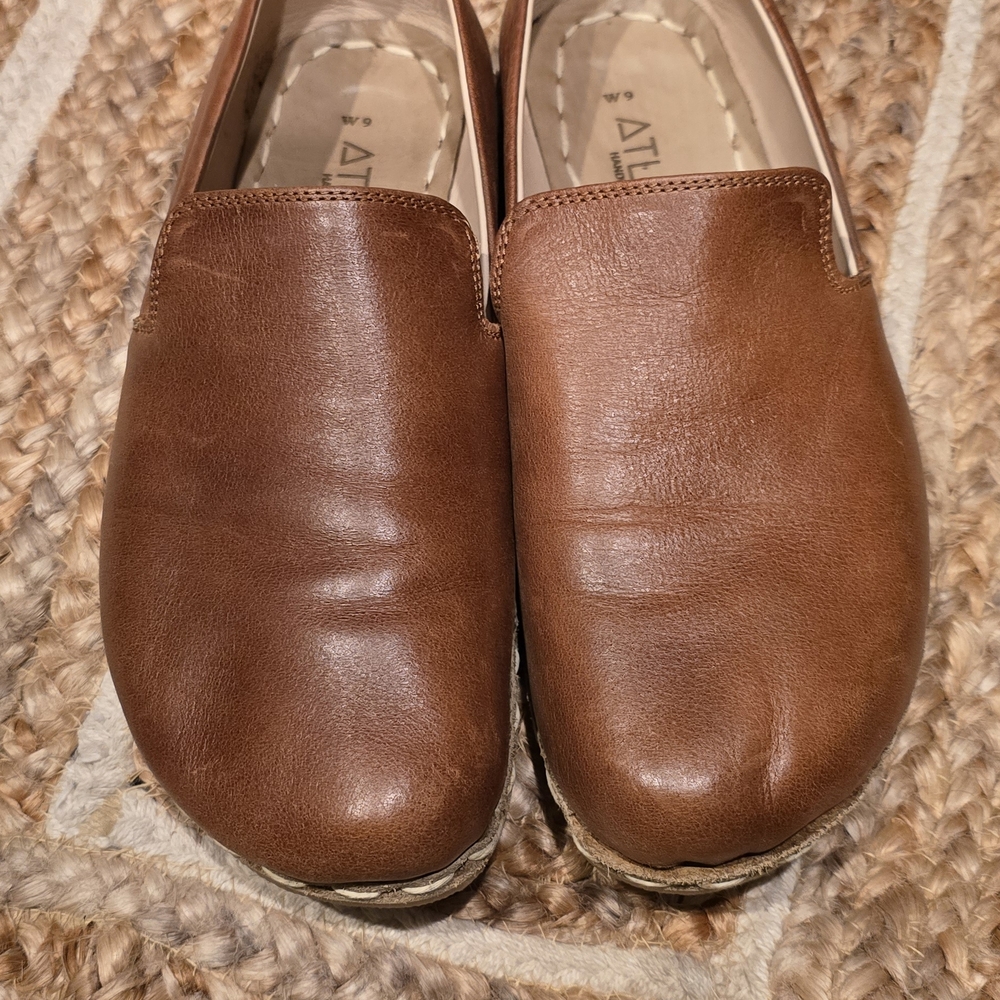 Women's Brown Leather Loafers